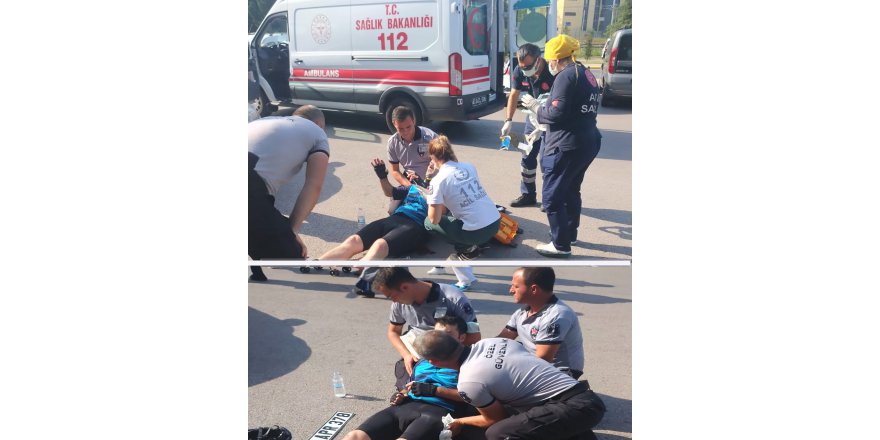 Kazazedeye ilk müdahale Büyükşehir personelinden