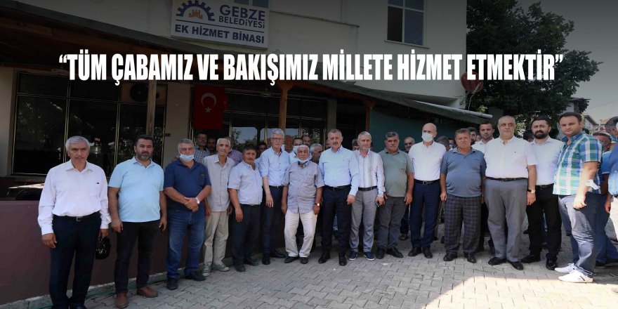 Başkan Büyükakın köylülerle bir araya geldi