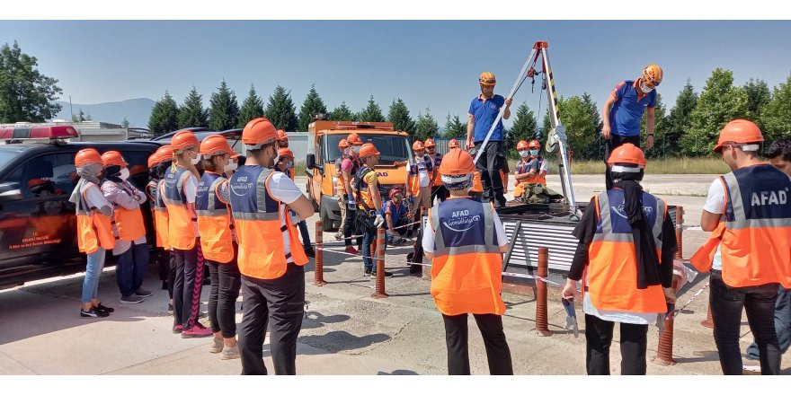 AFAD gönüllüleri eğitimlerini tamamlandı