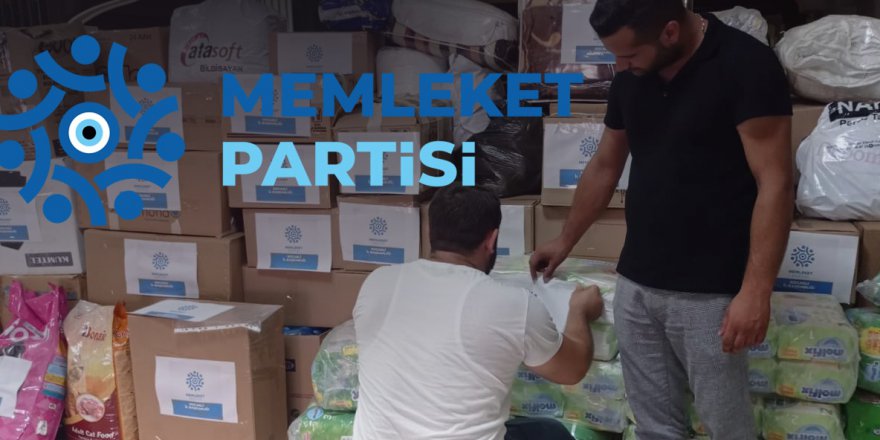 Memleket Partisi’nden yangın bölgesine yardım