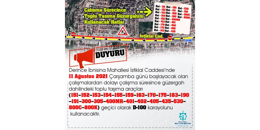 İstiklal Caddesi’nde altyapı çalışması