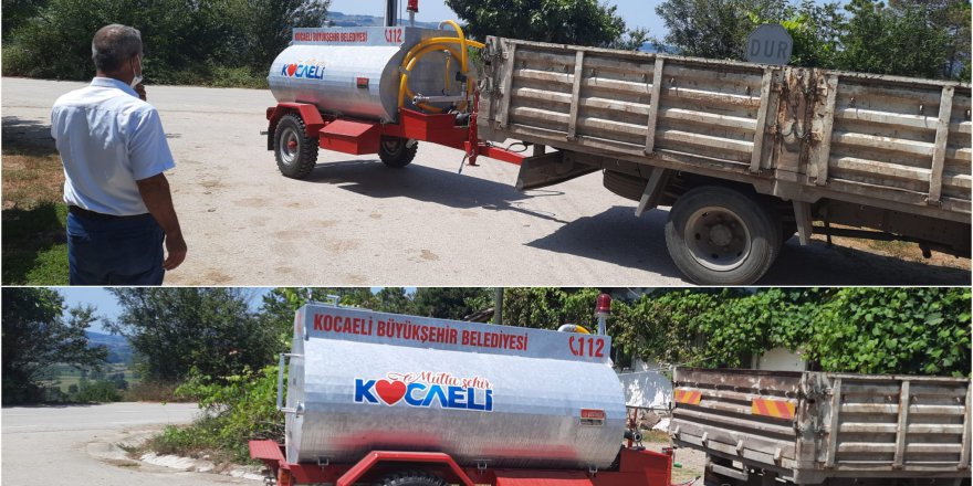 Büyükşehir’den kırsal mahallelere su tankeri desteği