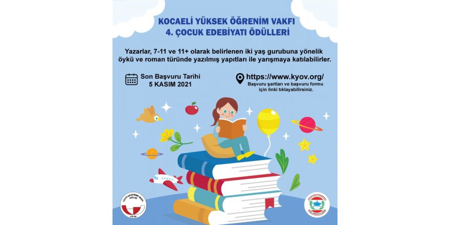 KYÖV 4. Çocuk Edebiyatı Ödülleri Yarışması başlıyor