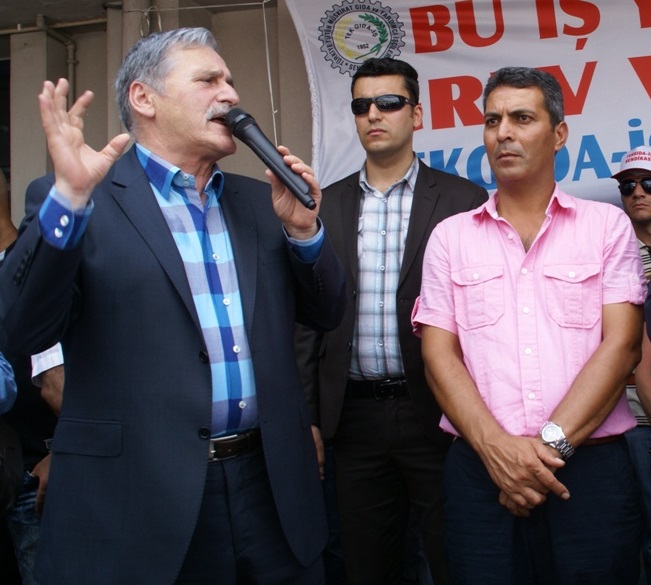 Kent işçilerine destek ziyaretleri