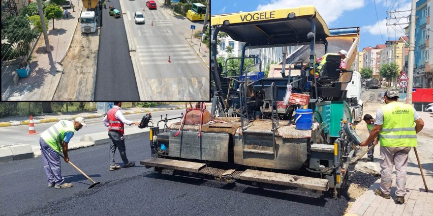 Tuzla Caddesi’nde yol konforu arttırılıyor