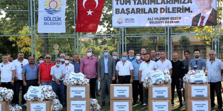 Amatör futbol kulüplerine malzeme desteği