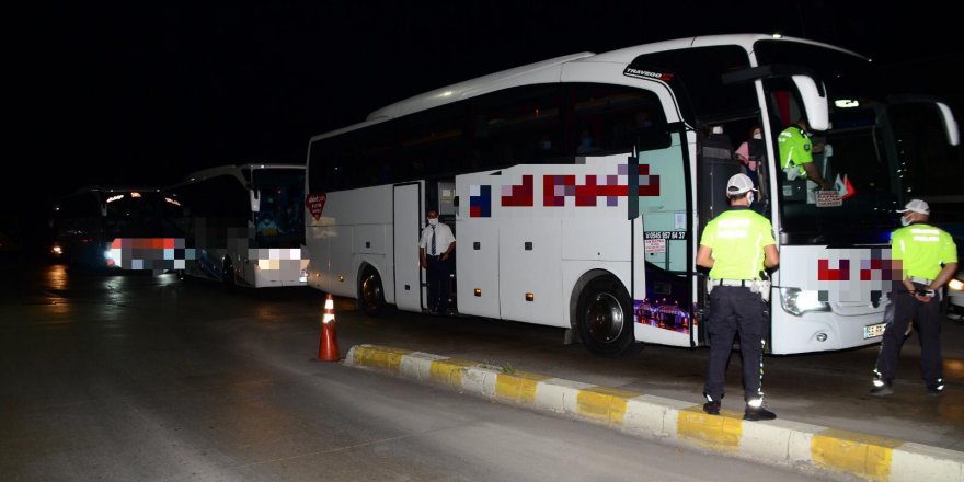 Kocaeli’de otobüs denetimi