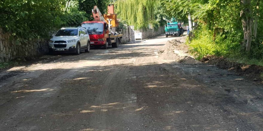 Maşukiye’de hummalı üstyapı çalışması