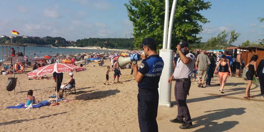 Kocaeli Zabıtası plajlarda görev başında