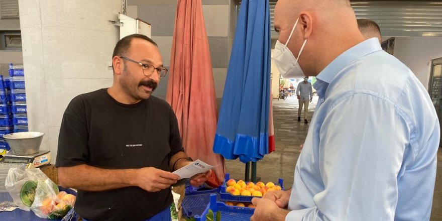 Deva Çayırova’dan pazarcı esnafına ziyaret