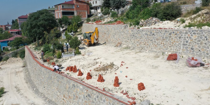 Orhangazi Mezarlığı’ndaki çalışmalarda sona doğru