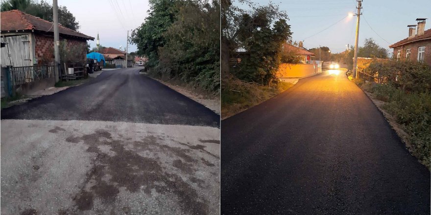 Mahalledeki 1,5 kilometre uzunluktaki yol asfaltlandı
