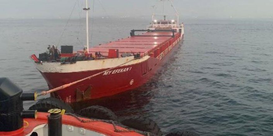 Kocaeli’den yola çıkan gemi Boğaz’da arızalandı