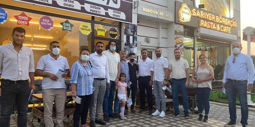 Deva Partililerden esnaf ziyareti