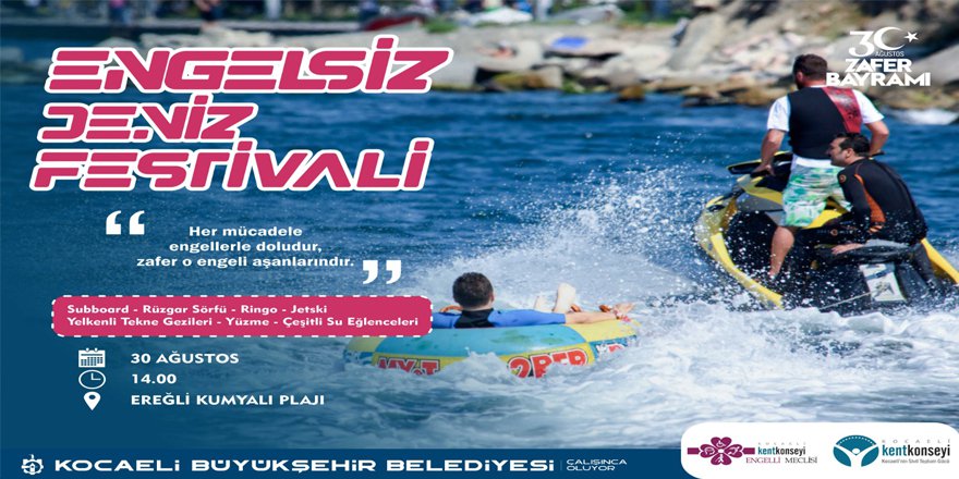 Büyükşehir’den engelsiz deniz festivali