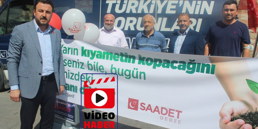 Saadet’ten Gebzeliler’e  5 bin Karaçam tohumu