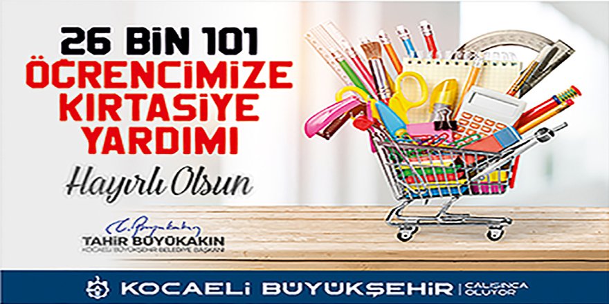 26 bin öğrenciye 4 milyonluk kırtasiye desteği