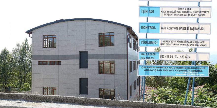 Tavşantepe Cemevindeki çalışmalar devam ediyor