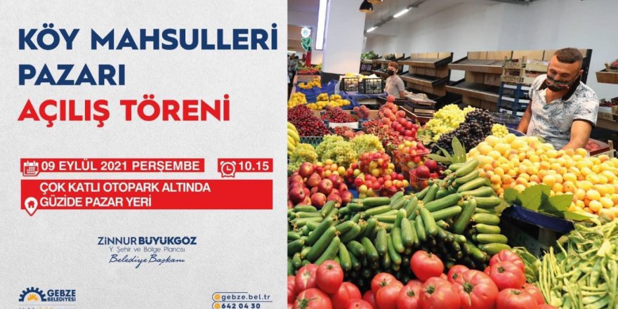 Köy Mahsulleri artık pazarda olacak