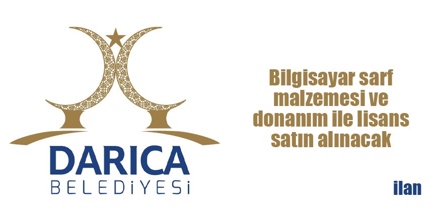 Bilgisayar sarf malzemesi ve donanım ile lisans satın alınacak