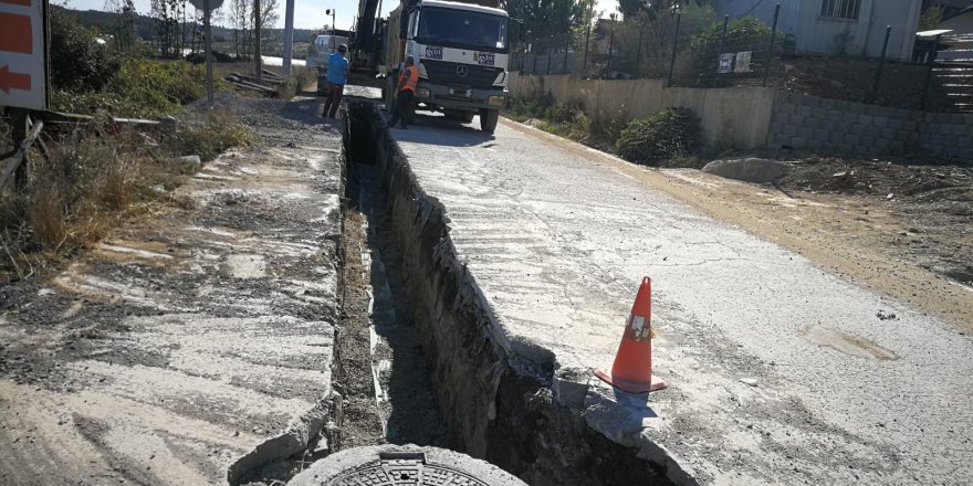 Kadıllı’da altyapı çalışması devam ediyor