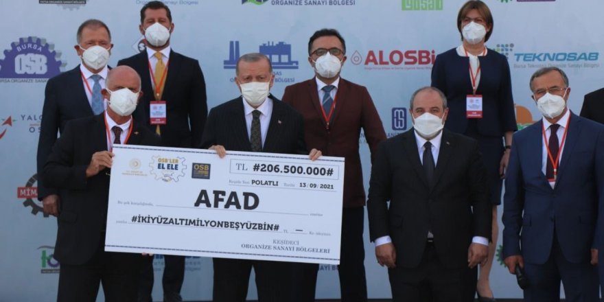 OSB’lerden yangın ve sel bölgelerine yardım