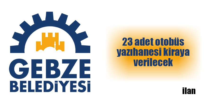 23 adet otobüs yazıhanesi kiraya verilecek