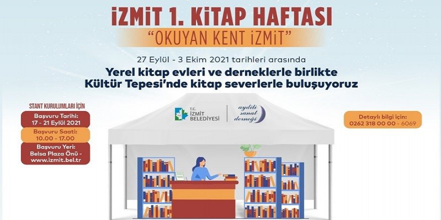 İzmit Kitap Haftası  27 Eylül’de başlıyor