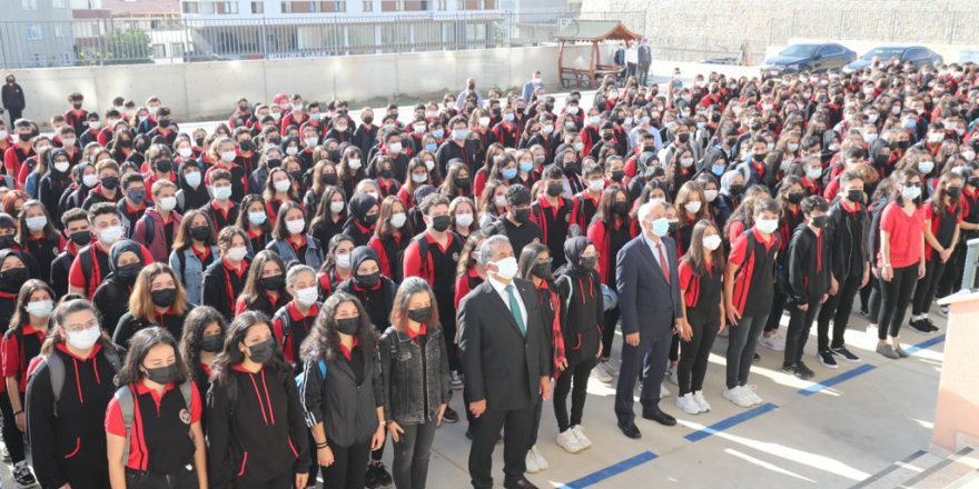 Kaymakam Güler, bayrak törenine katıldı