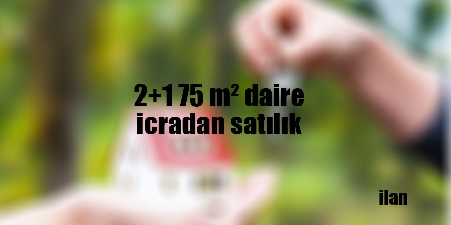 2+1 75 m² daire icradan satılık