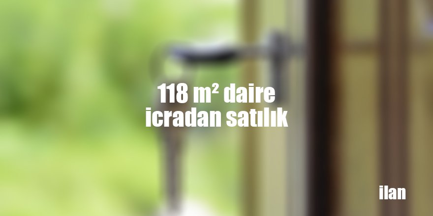 118 m² daire icradan satılık