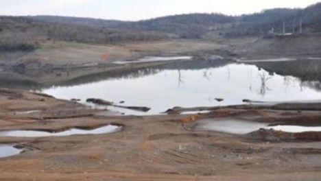 Gölette su bitti, seralar kurudu