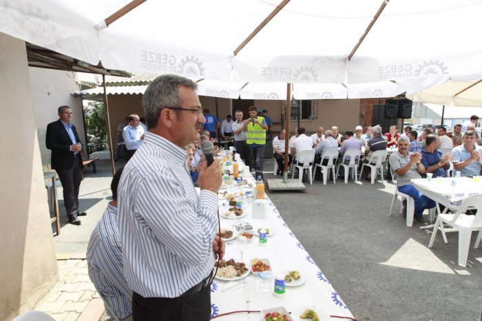 Başkanlar, fen işçisiyle buluştu