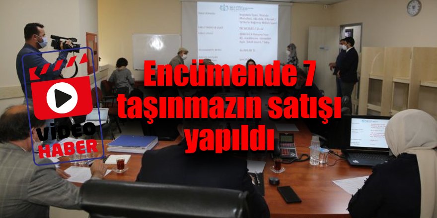 Encümende 7 taşınmazın satışı yapıldı