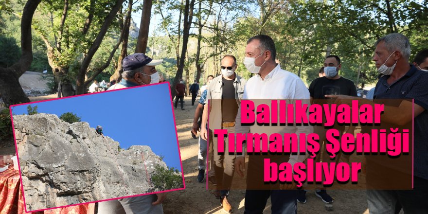 Ballıkayalar Tırmanış Şenliği başlıyor