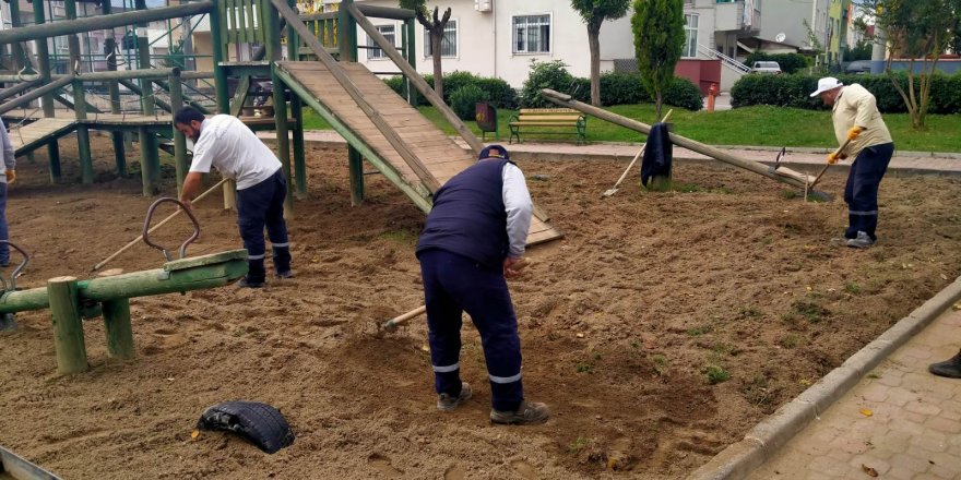 Darıca’da parklarda hummalı çalışma