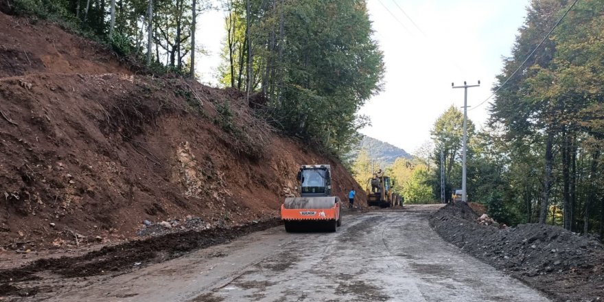 Bozulan yol sağlamlaştırılarak asfaltlandı