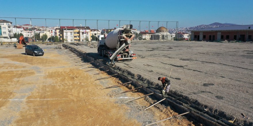 Darıca Nene Hatun Stadında yoğun çalışma