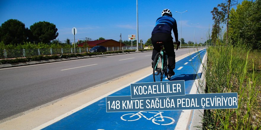 Kocaelililer 148 km’de sağlığa pedal çeviriyor