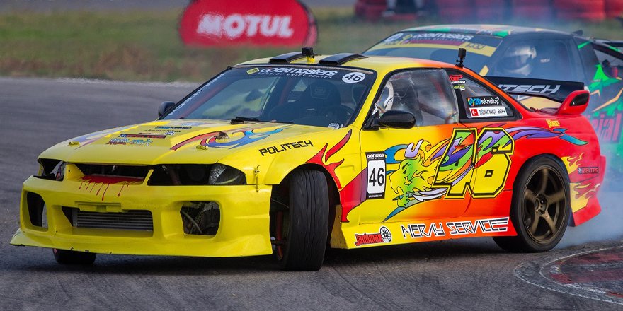 Drift Şampiyonası ikinci yarışı, Kocaeli'de yapıldı