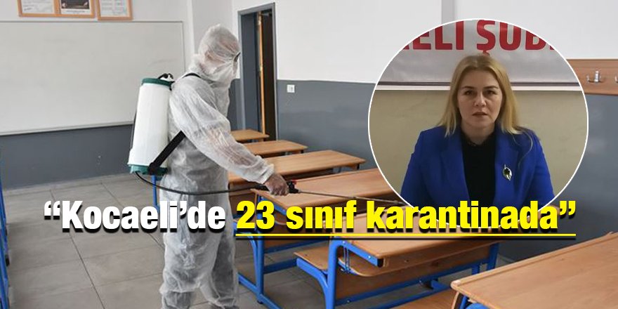 “Kocaeli’de 23 sınıf karantinada”