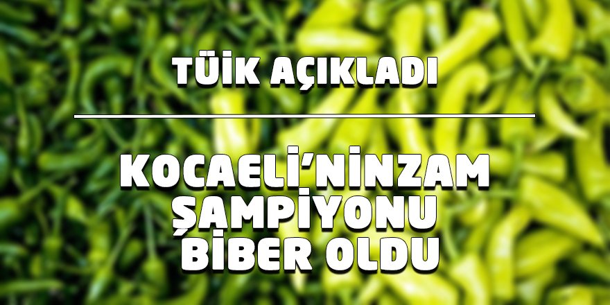 Kocaeli’nin zam şampiyonu biber oldu