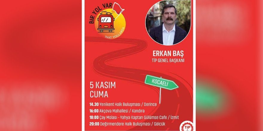 Erkan Baş Kocaeli'ye geliyor