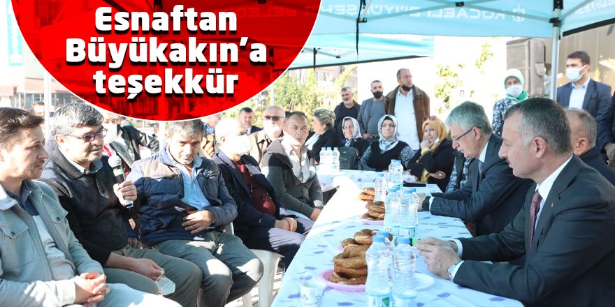 Esnaftan Büyükakın’a teşekkür