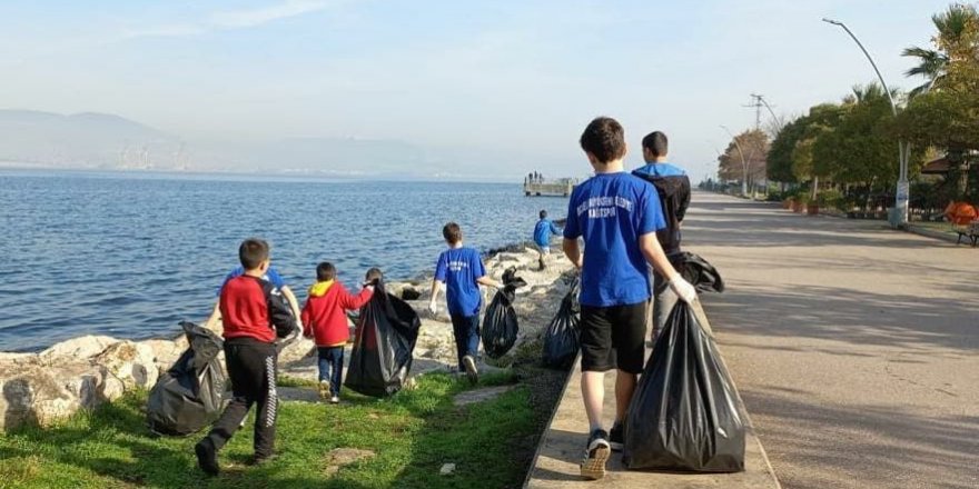 Minik güreşçiler projeye katıldı