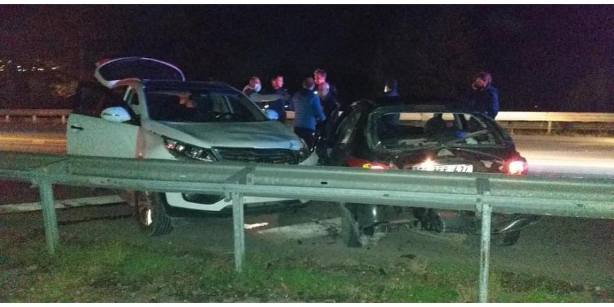 Kafa kafaya çarpıştılar!