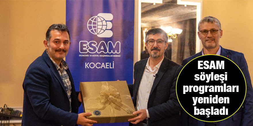 ESAM söyleşi programları yeniden başladı