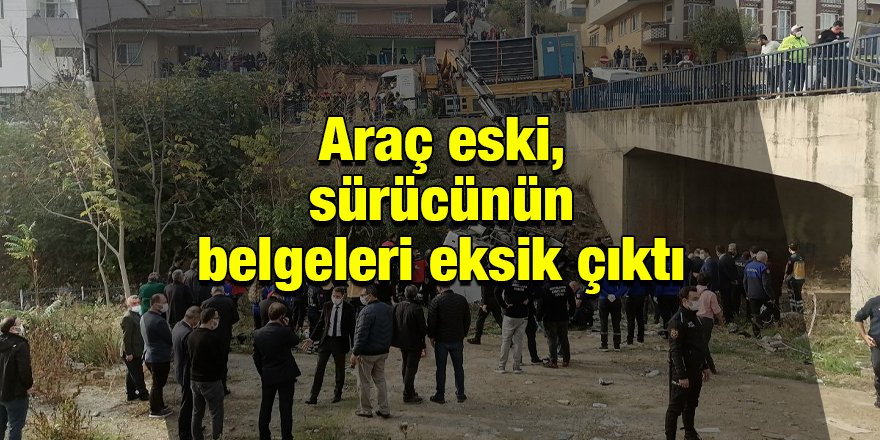 Araç eski, sürücünün belgeleri eksik çıktı