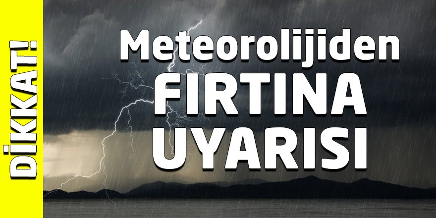 Kocaeli Valiliğinden fırtına uyarısı