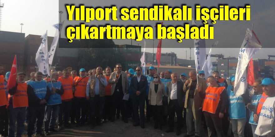 Yılport sendikalı işçileri çıkartmaya başladı